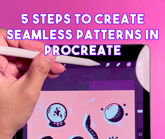 Tutorial for creating seamless patterns in Procreate.