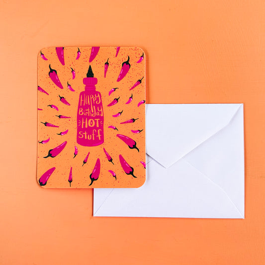 Happy Birthday Hot Stuff Greeting Card