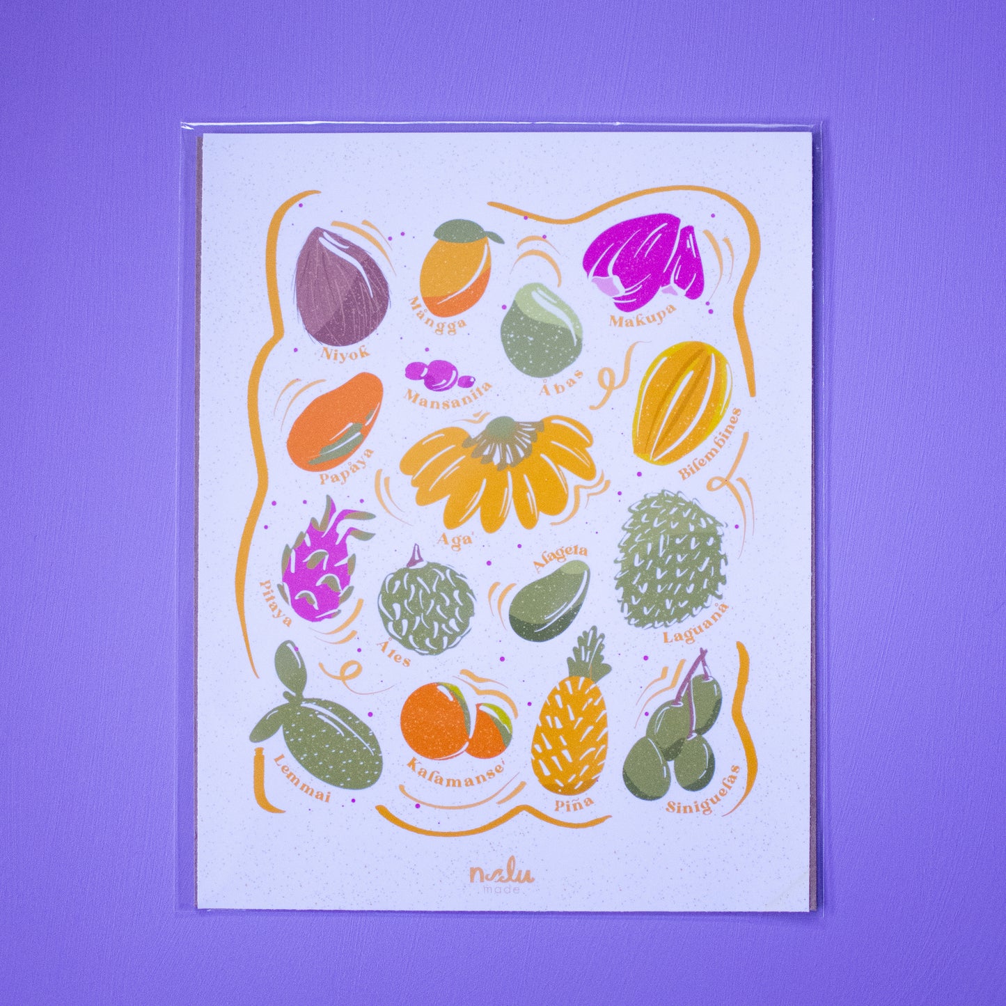 Tropical Fruits Art Print