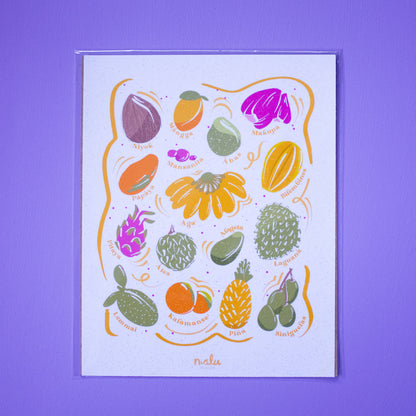 Tropical Fruits Art Print