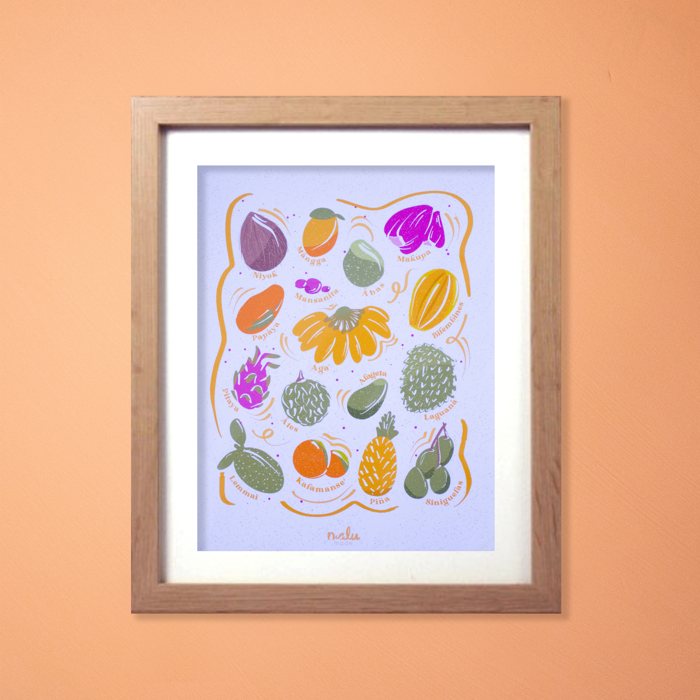 Tropical Fruits Art Print