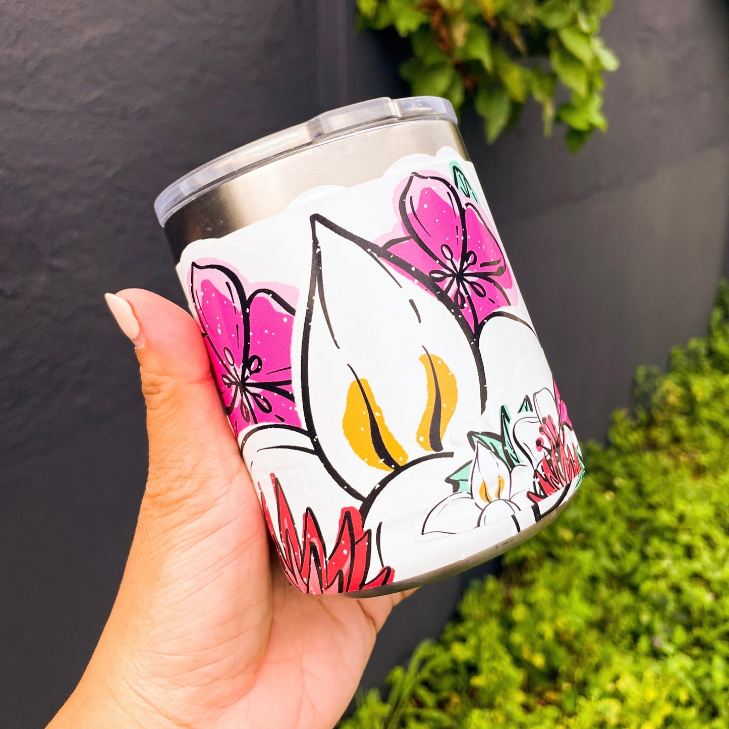 Flowers of Guam Wraparound Sticker on cup