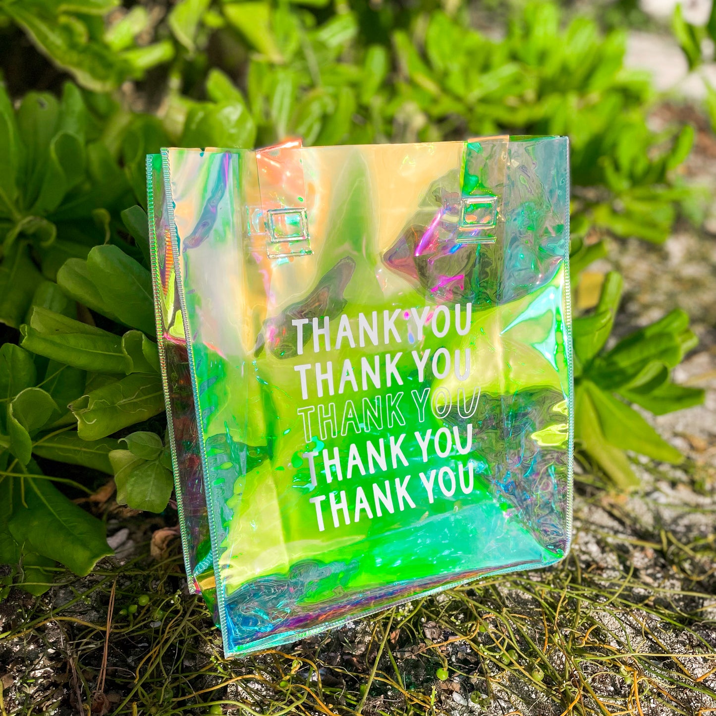 Thank You Iridescent Tote Bag