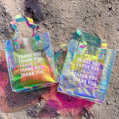 Thank You Iridescent Tote Bag